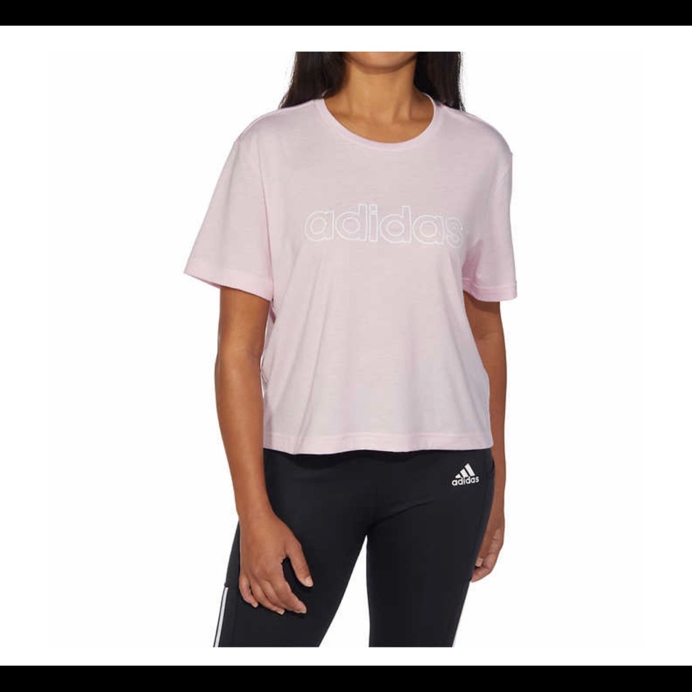 adidas Ladies' Logo Crop Tee